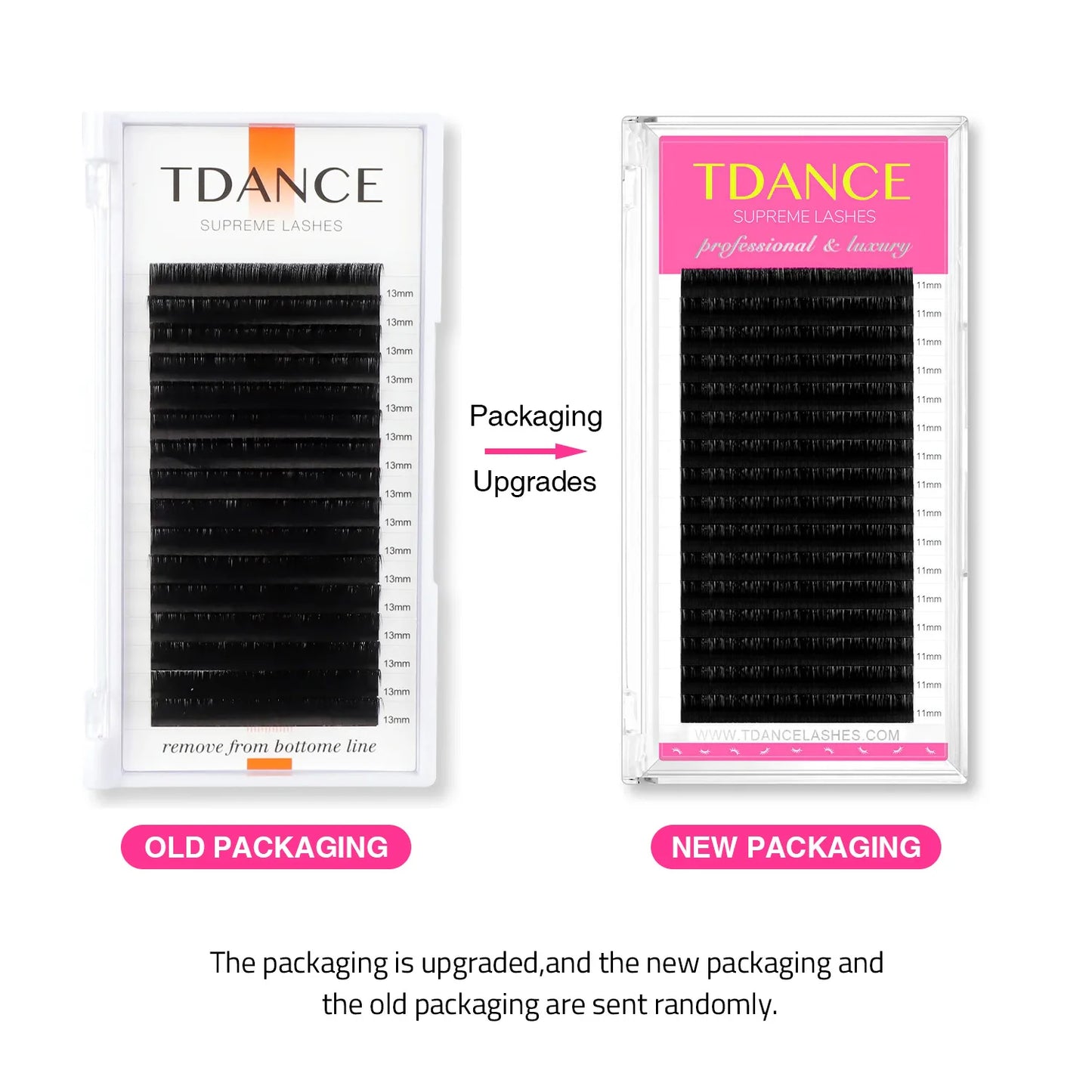 TDANCE Eyelash Extension 16Rows Korea PBT C/CC/D/DD Individual Supplies Professional Natural Faux Mink Russian Volume Eyelashes